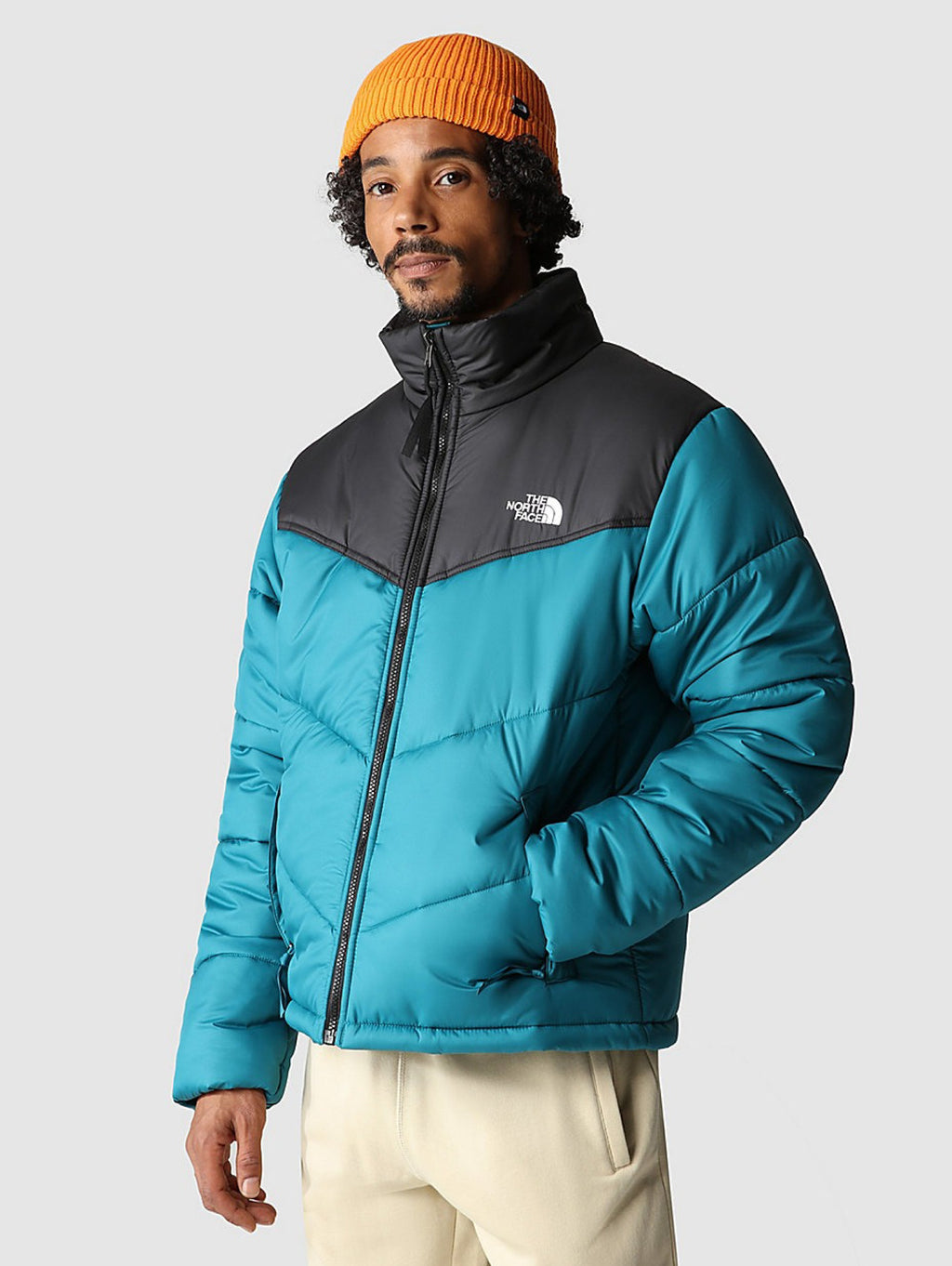 2026 New Arrival Piumino Color Block in Tessuto Riciclato Harbor Blue