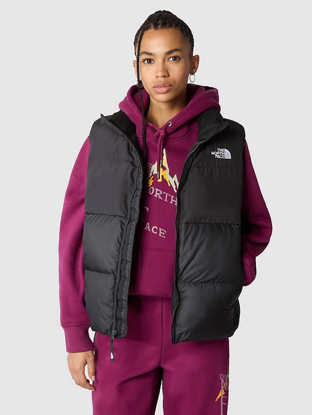 2026 New Arrival Gilet Trapuntato Squadrato Saikuru Nero