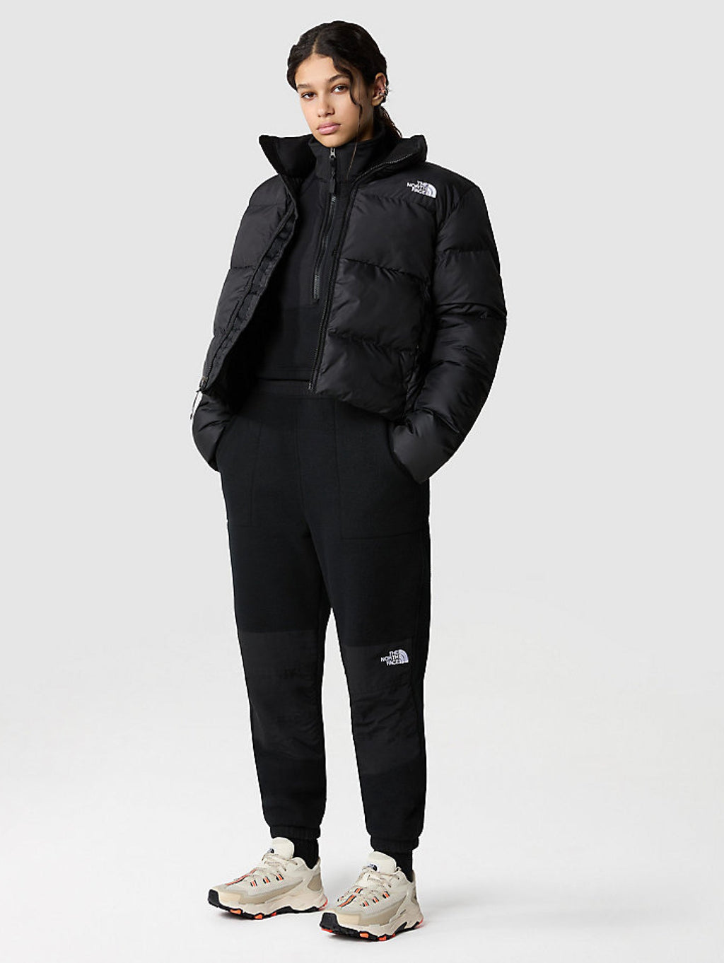 2026 New Arrival Piumino Corto Squadrato Saikuru Cropped Nero