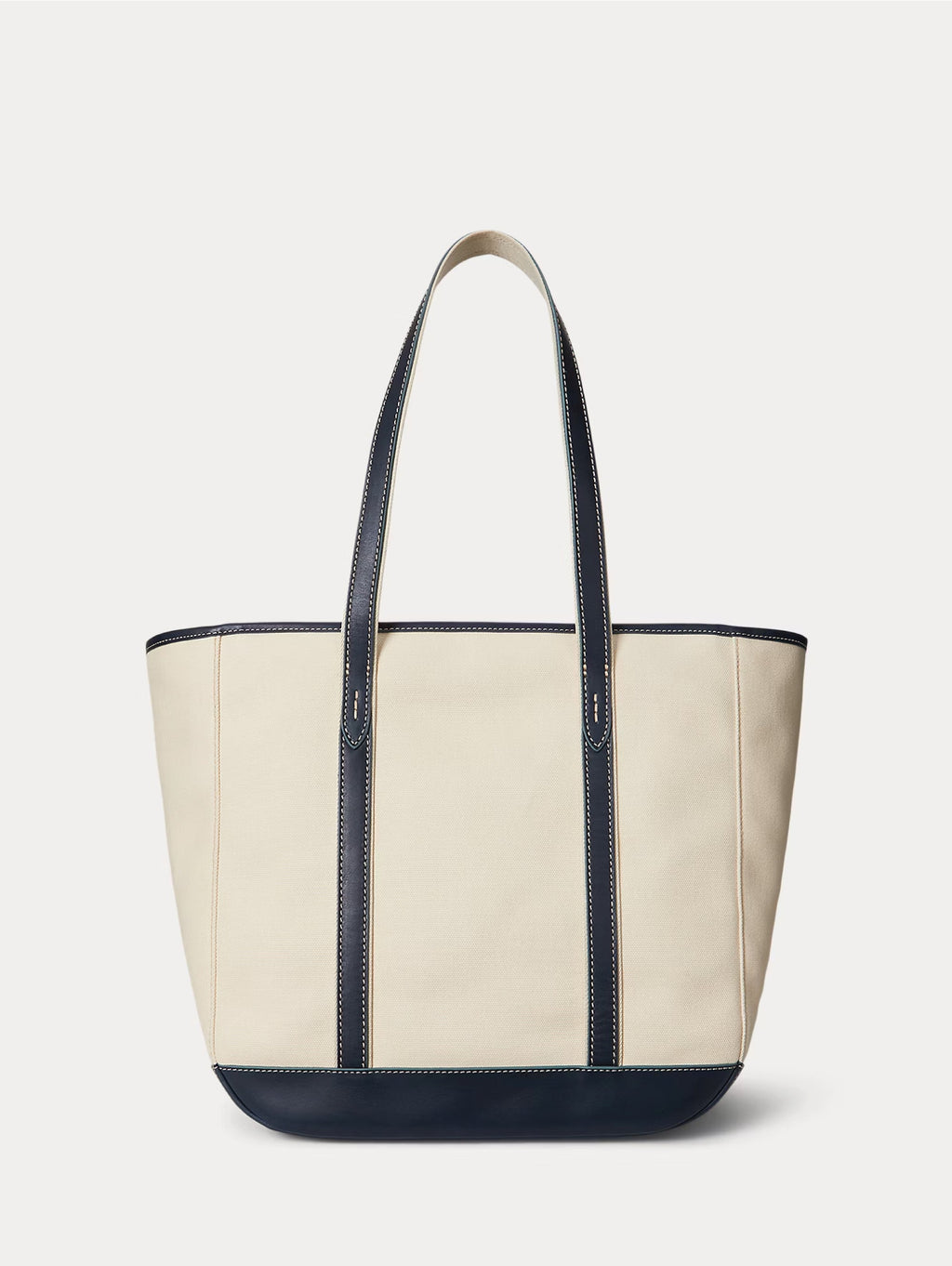 2026 New Arrival Shopper Tote in Tela e Pelle Ecr/Blu