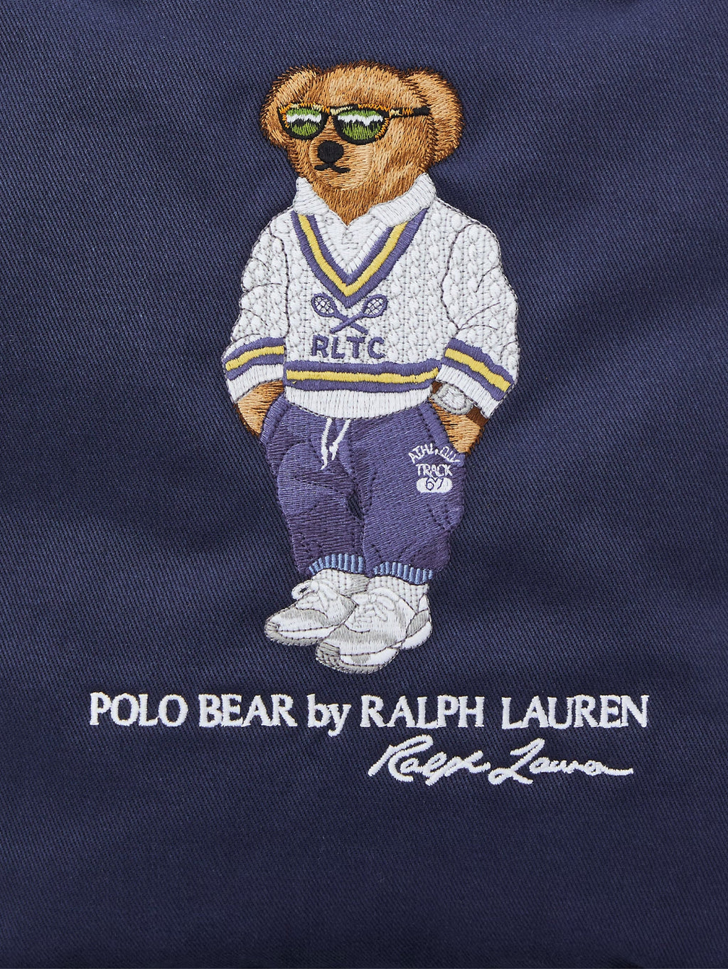 2026 New Arrival Borsa Tote con Ricamo Polo Bear Blu