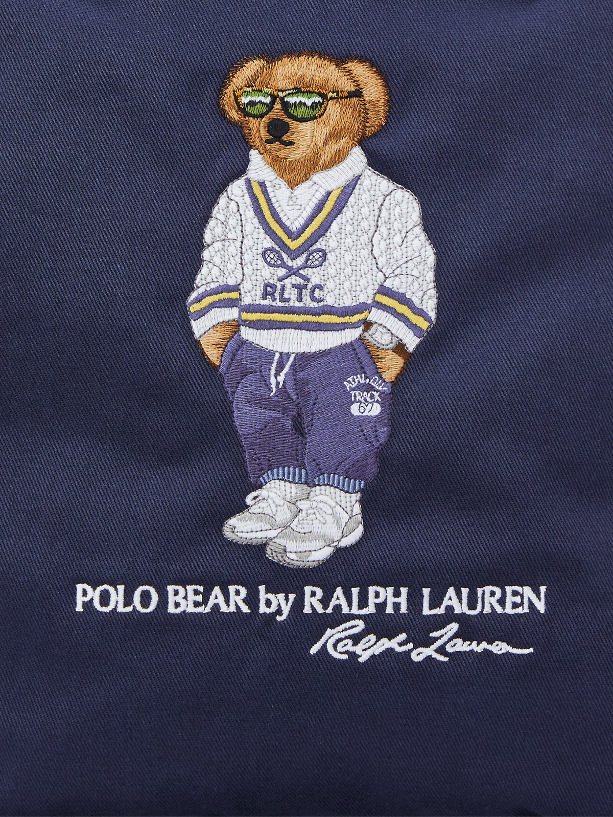 2026 New Arrival Borsa Tote con Ricamo Polo Bear Blu