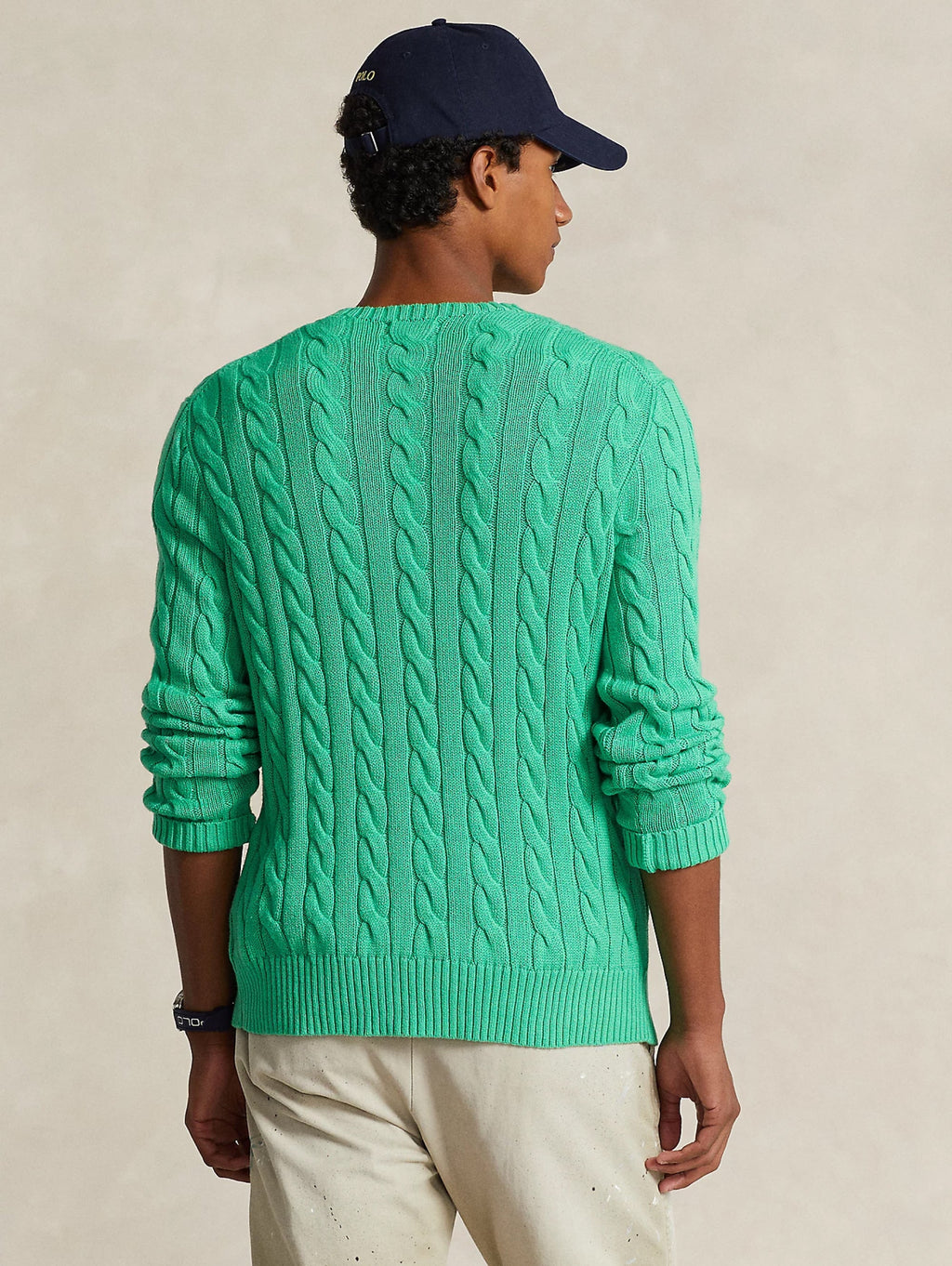 2026 New Arrival Maglia a Trecce in Cotone Smeraldo