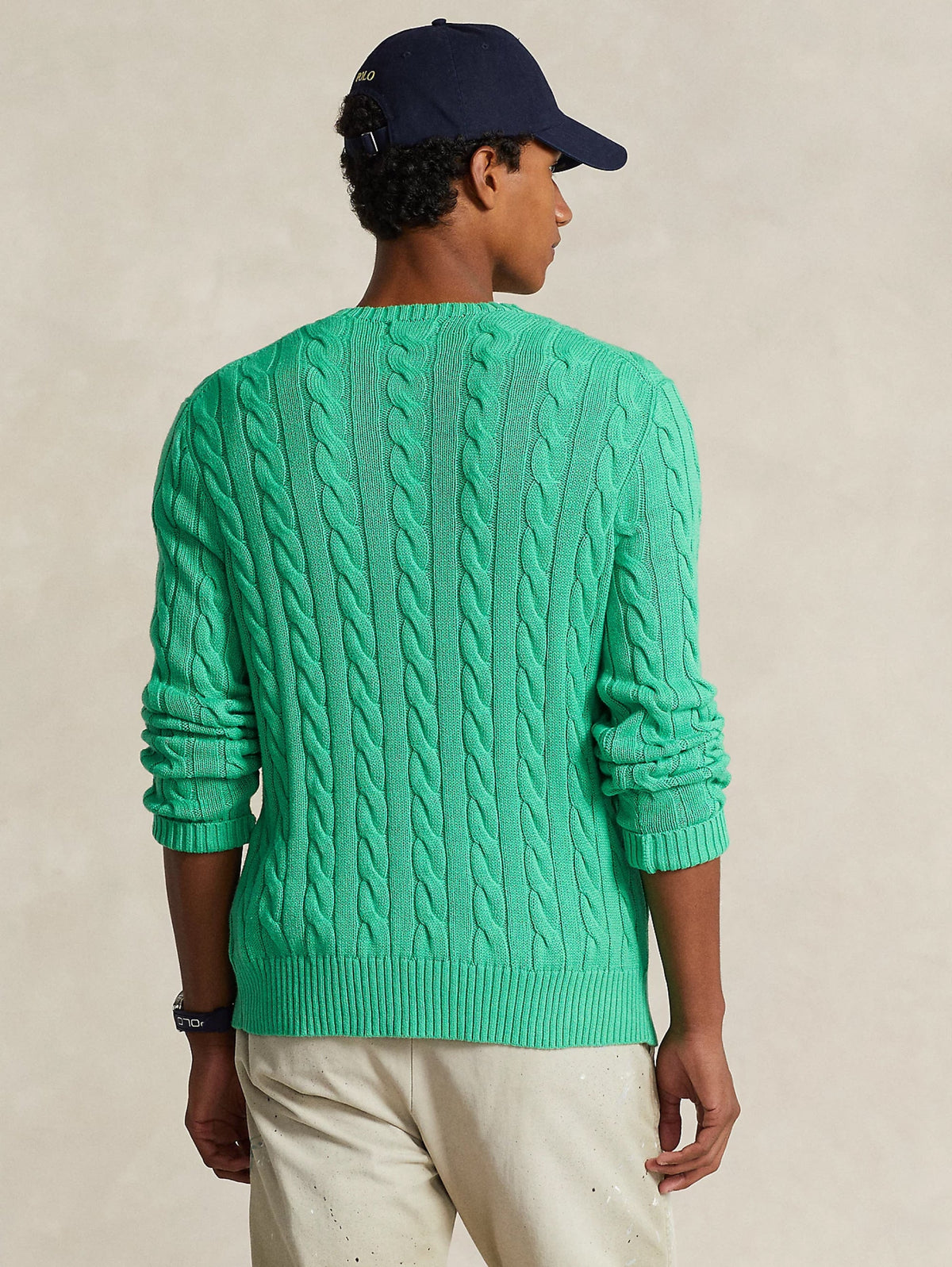 2026 New Arrival Maglia a Trecce in Cotone Smeraldo