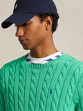 2026 New Arrival Maglia a Trecce in Cotone Smeraldo