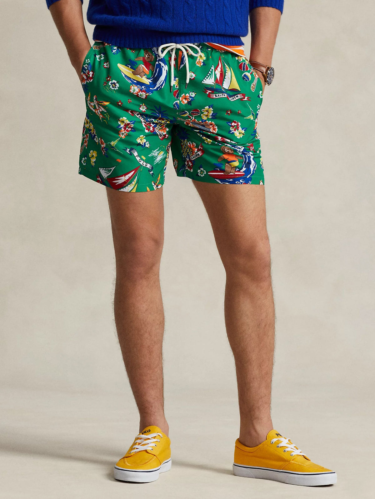 2026 New Arrival Boxer da Mare Polo Bear Tropicale Verde