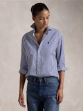 2026 New Arrival Camicia a Righe Blu/Bianco