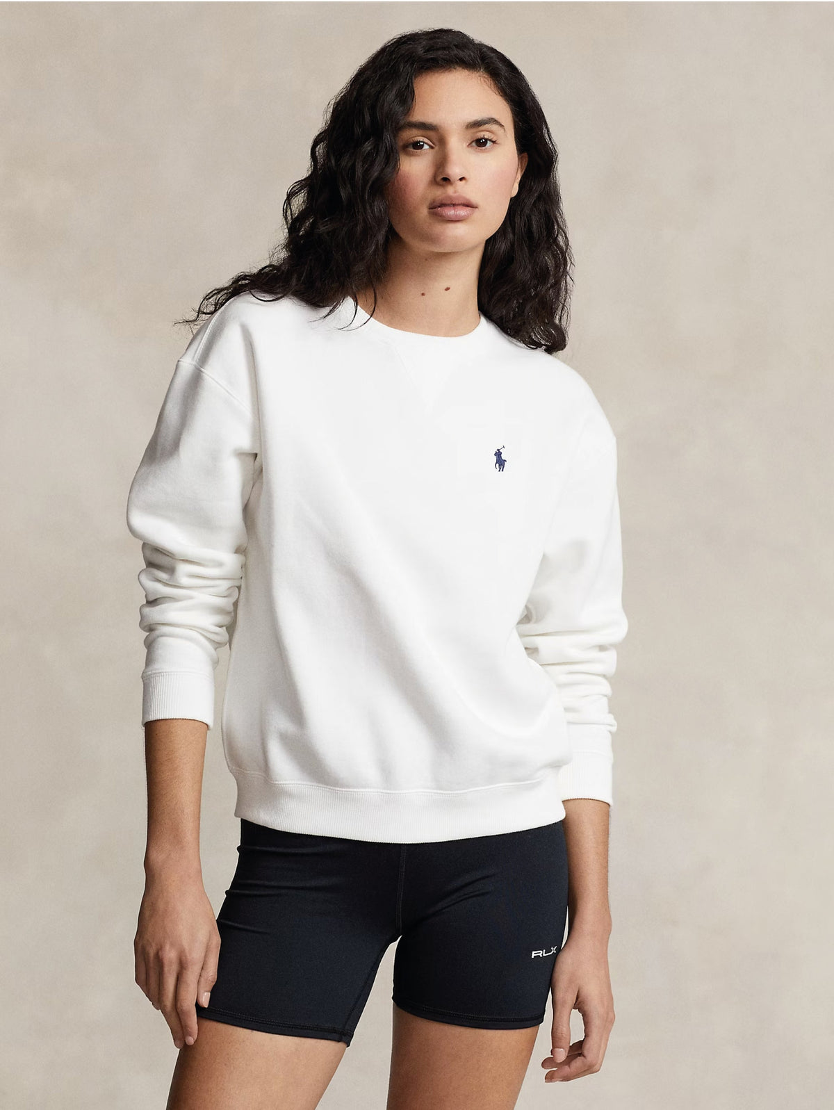 2026 New Arrival Felpa Girocollo in Cotone Bianco