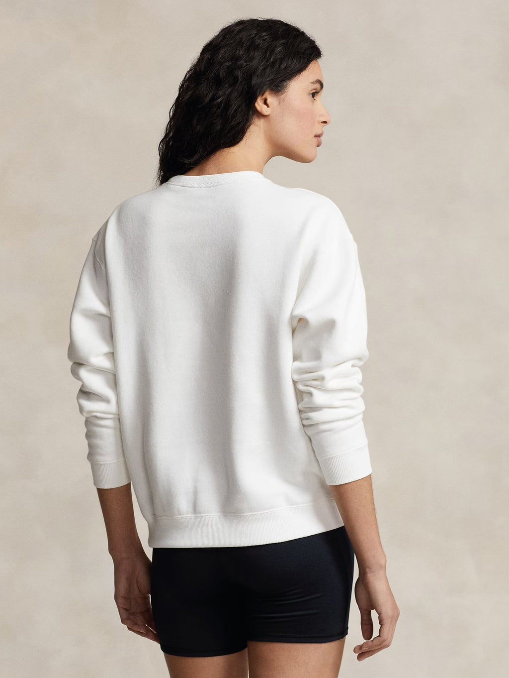 2026 New Arrival Felpa Girocollo in Cotone Bianco