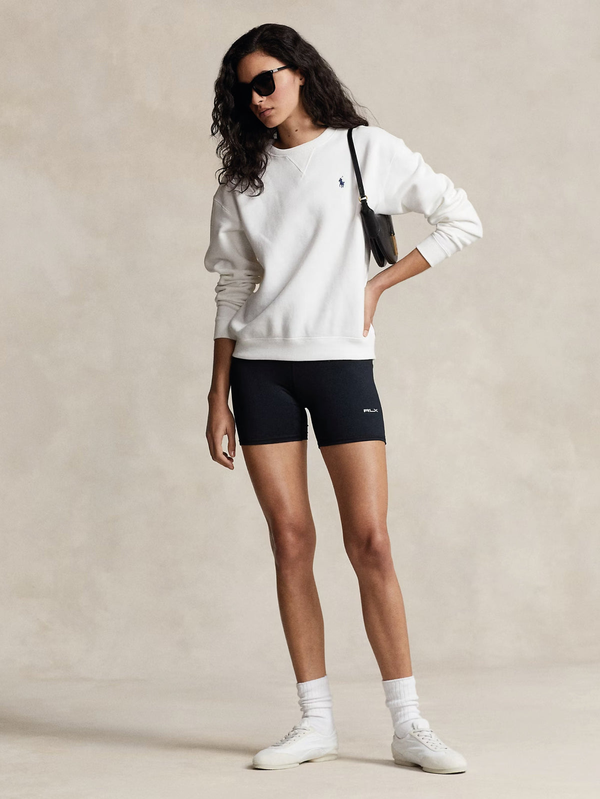 2026 New Arrival Felpa Girocollo in Cotone Bianco