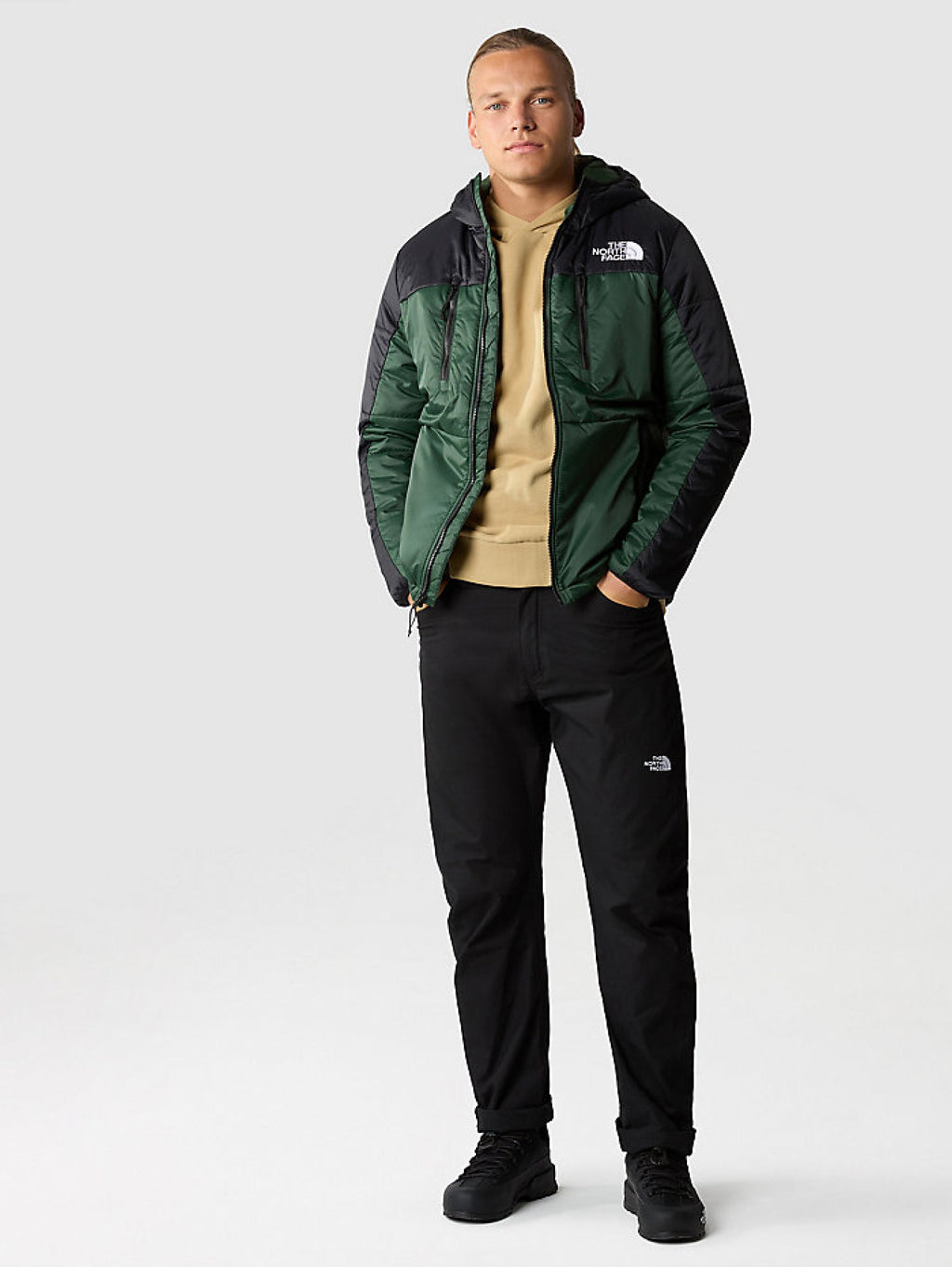 2026 New Arrival Giacca con Cappuccio Himalayan Light Verde/Nero