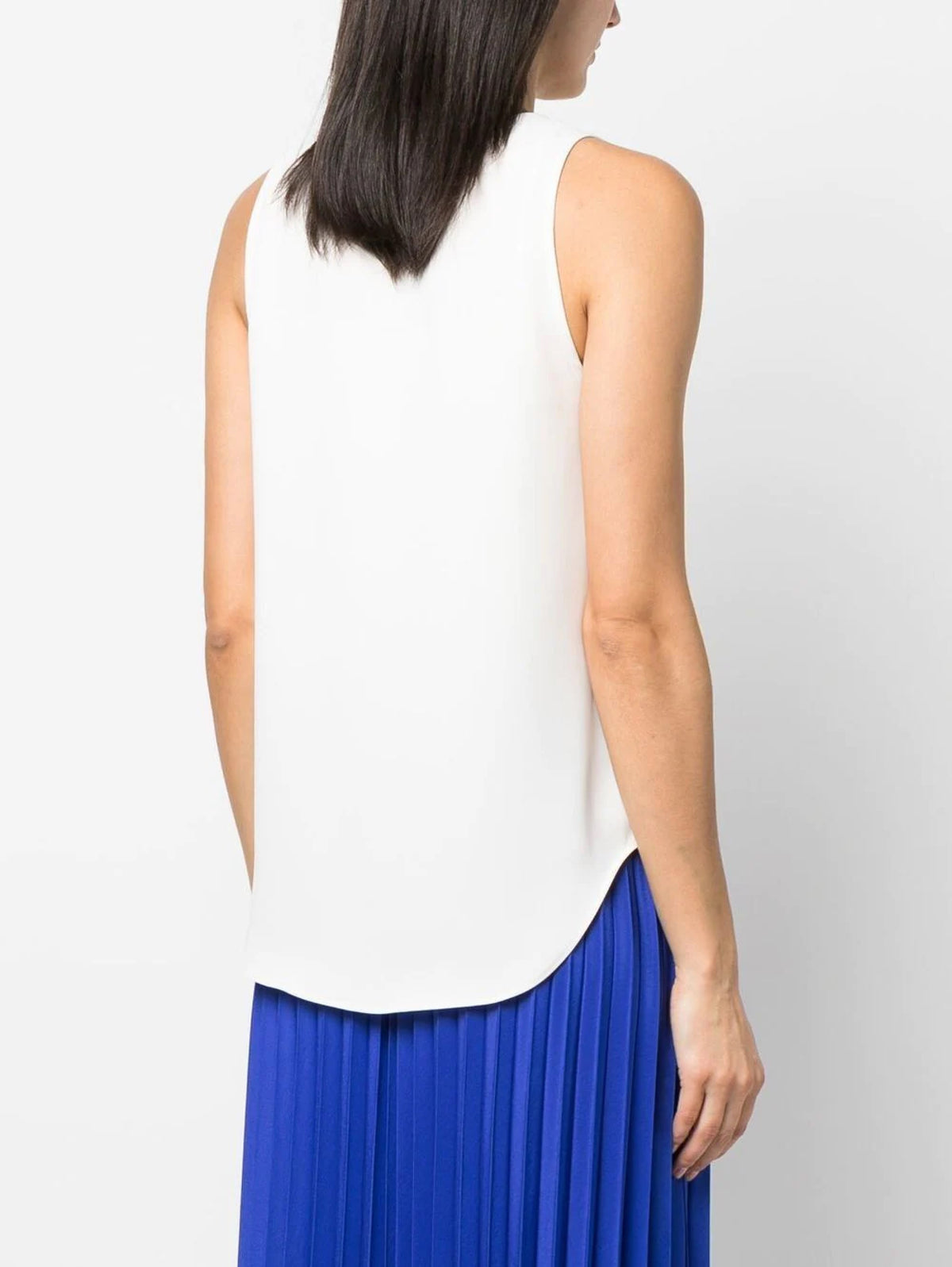 2026 New Arrival Top con Scollo Rotondo Panna