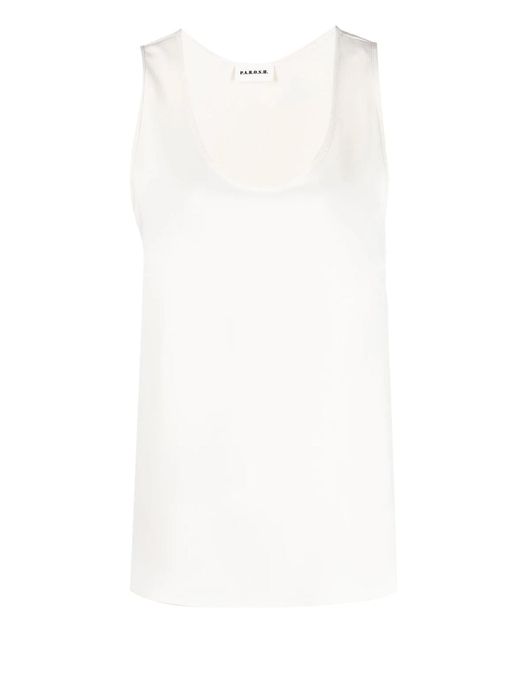 2026 New Arrival Top con Scollo Rotondo Panna
