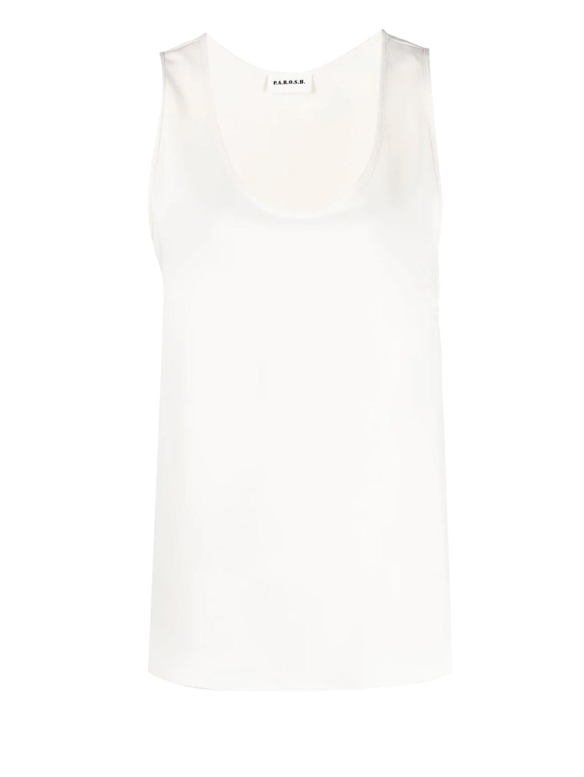 2026 New Arrival Top con Scollo Rotondo Panna