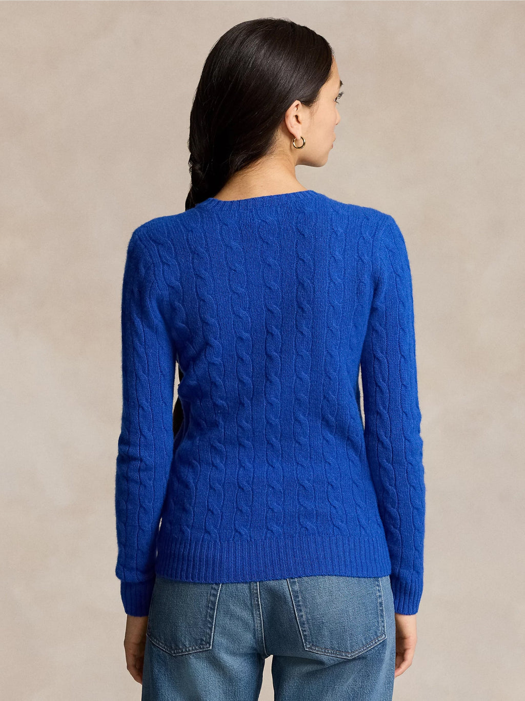2026 New Arrival Maglia a Trecce in Misto Cashmere Blu Royal