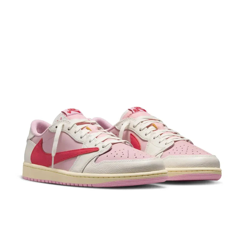 2026 New Arrival Travis Scott x Air Jordan 1 Low OG 'Sail Tropical Pink'