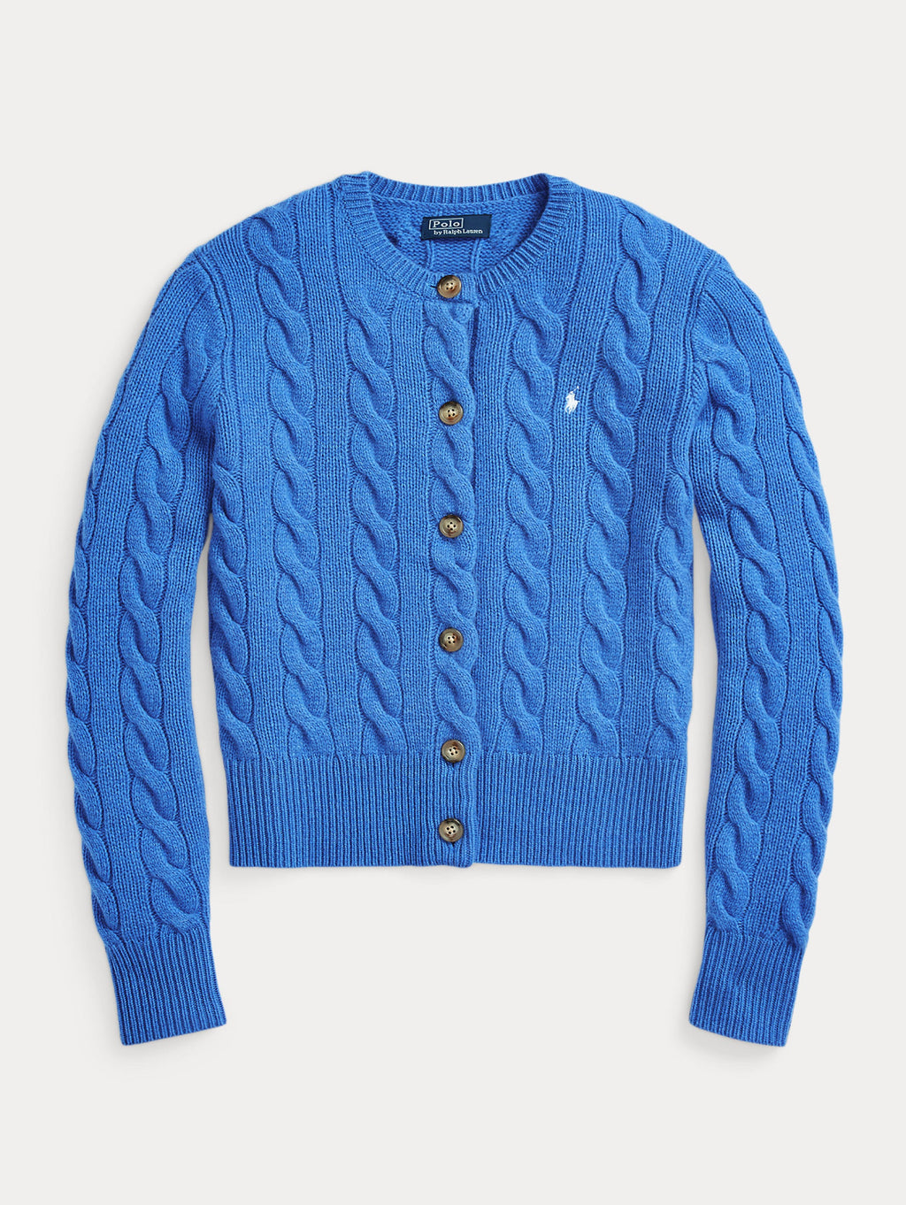 2026 New Arrival Cardigan a Trecce con Chiusura Smerlata Blu