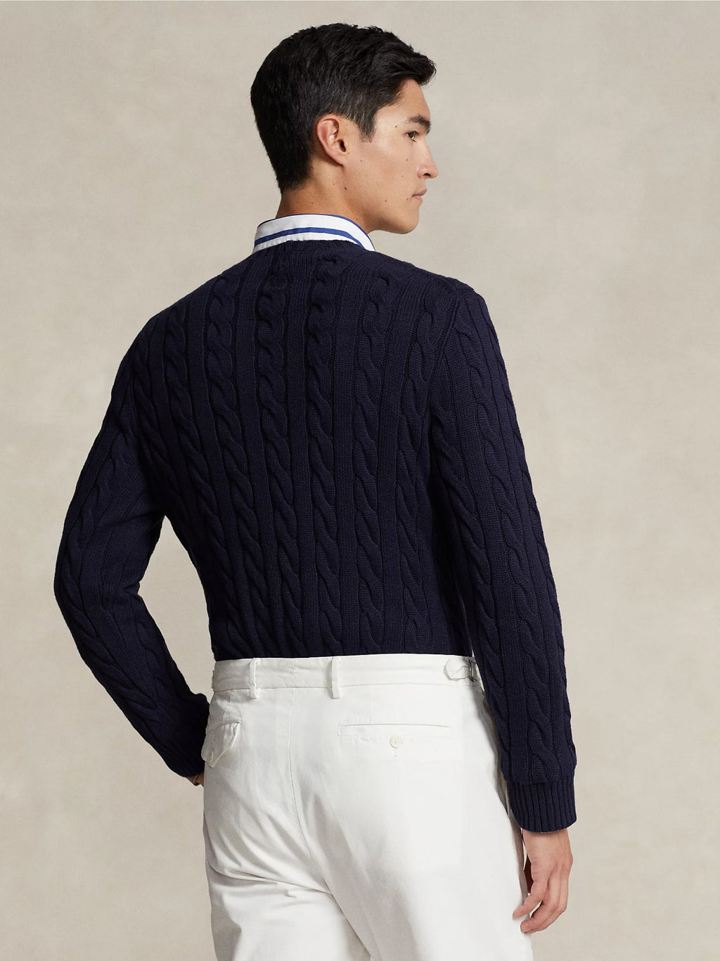 2026 New Arrival Maglia in Cotone a Trecce Blu