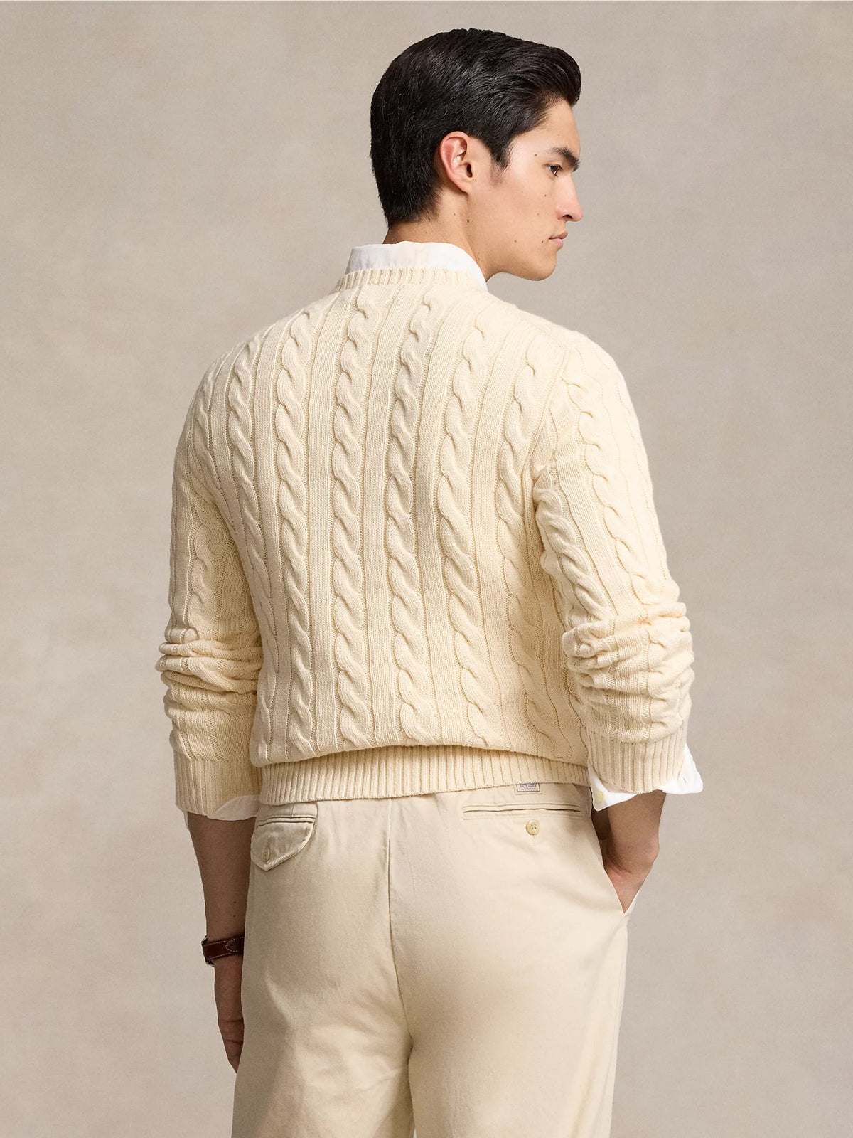 2026 New Arrival Maglia in Cotone a Trecce Crema