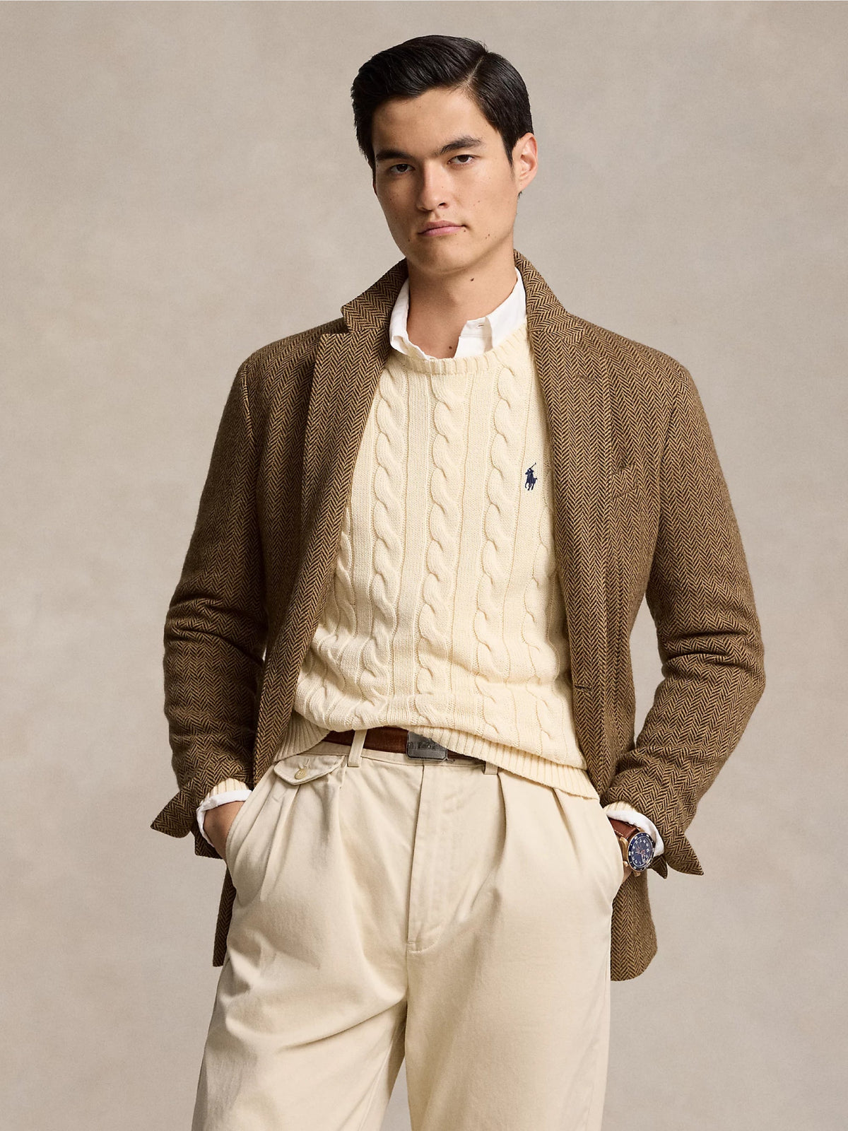 2026 New Arrival Maglia in Cotone a Trecce Crema