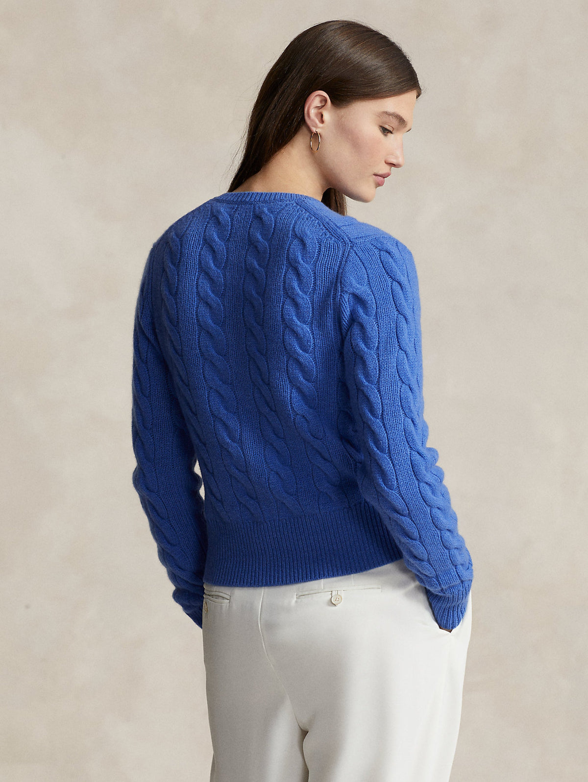 2026 New Arrival Cardigan a Trecce con Chiusura Smerlata Blu