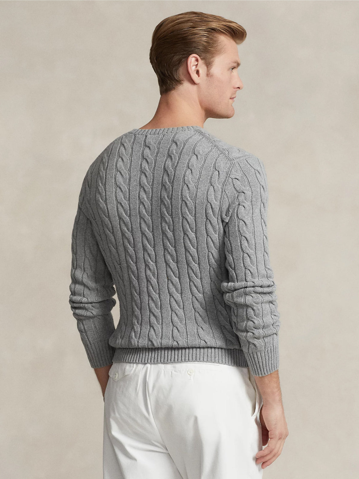 2026 New Arrival Maglia in Cotone a Trecce Grigio