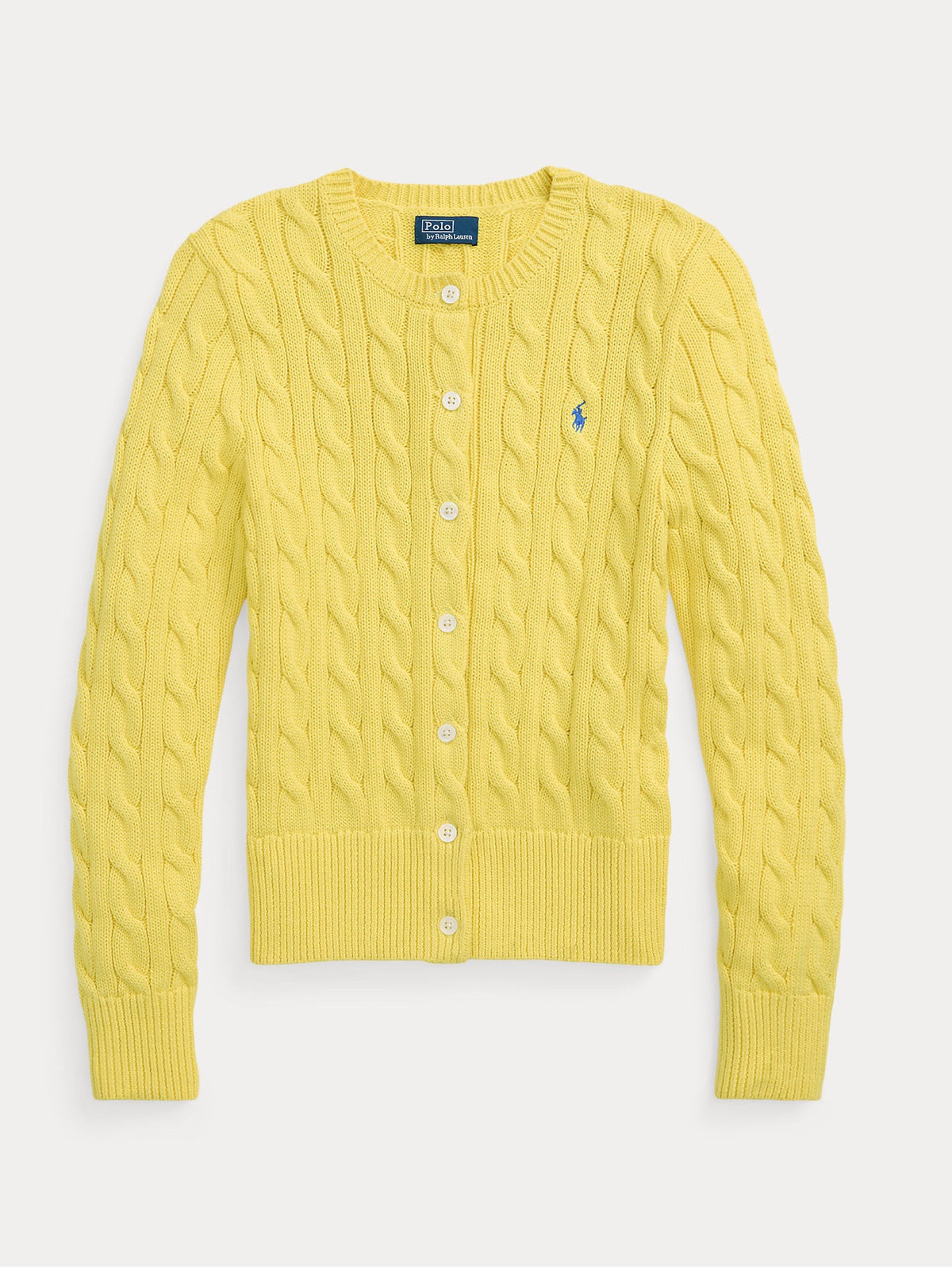 2026 New Arrival Cardigan a Trecce Giallo