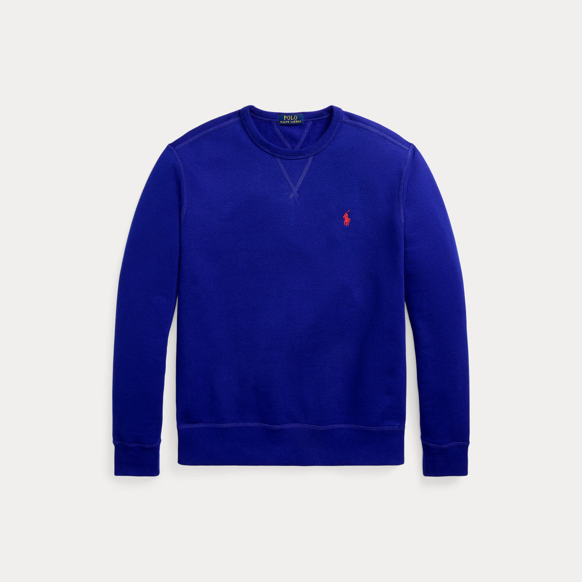 2026 New Arrival Felpa Girocollo con Inserto a V Blu