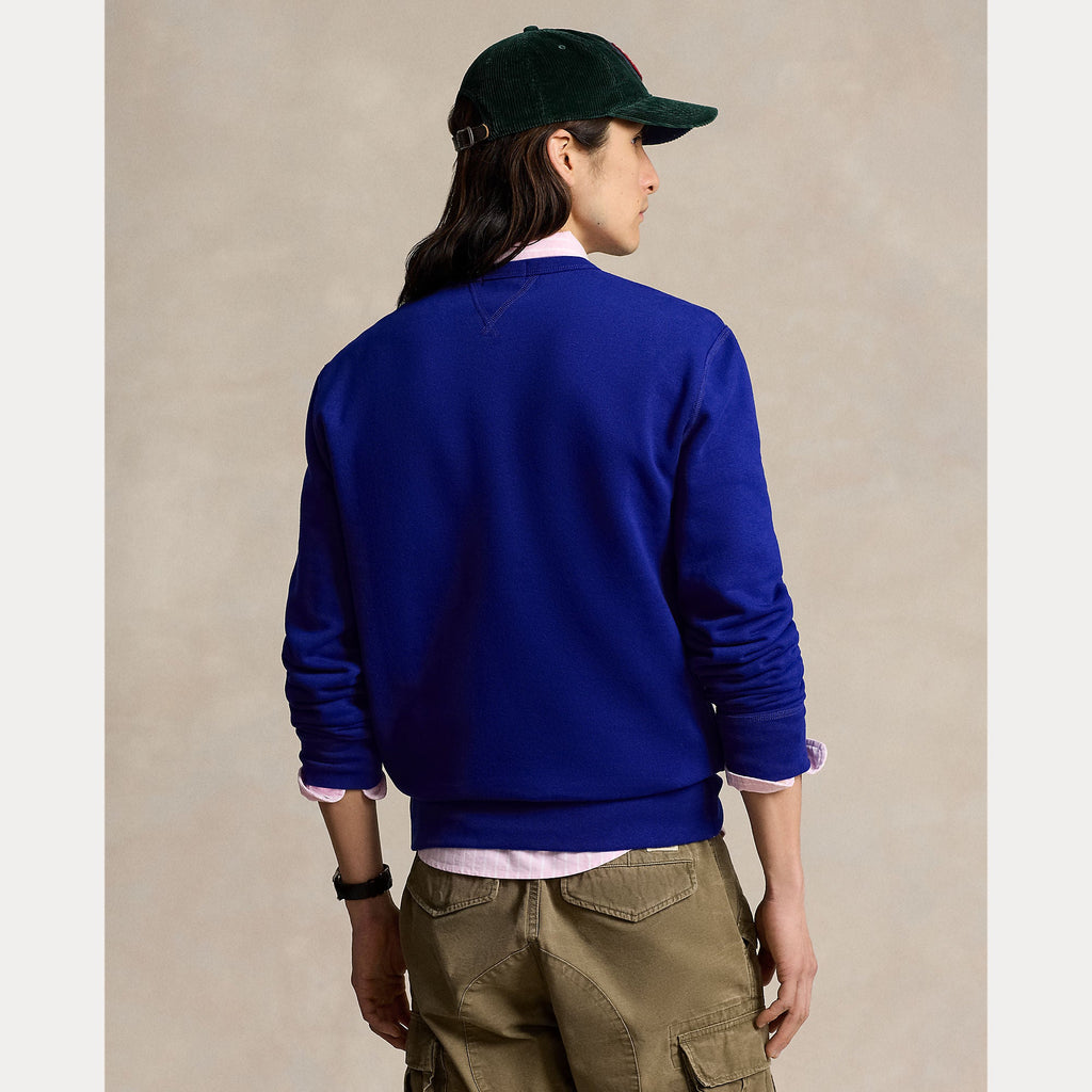 2026 New Arrival Felpa Girocollo con Inserto a V Blu