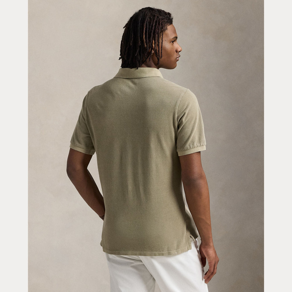 2026 New Arrival Polo Tinta in Capo Custom Slim Fit Oliva