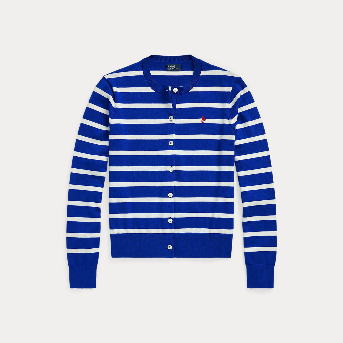 2026 New Arrival Cardigan a Righe Blu/Bianco