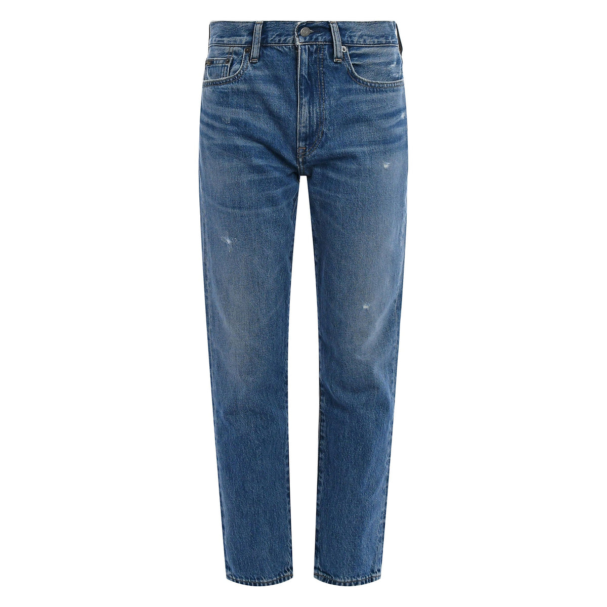 2026 New Arrival Jeans Boyfriend con Vita Media Blu