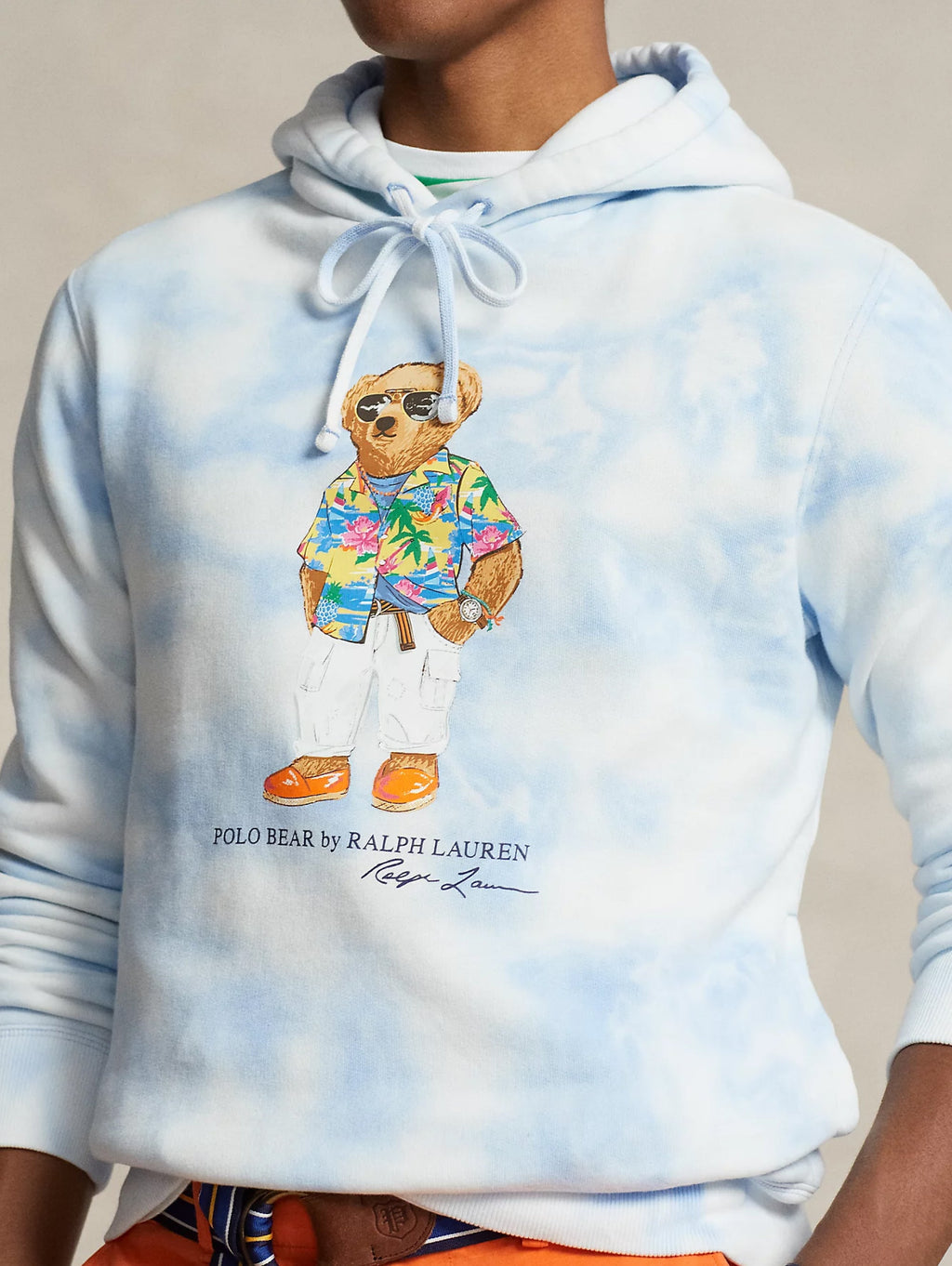 2026 New Arrival Felpa con Cappuccio Tie Dye Blu
