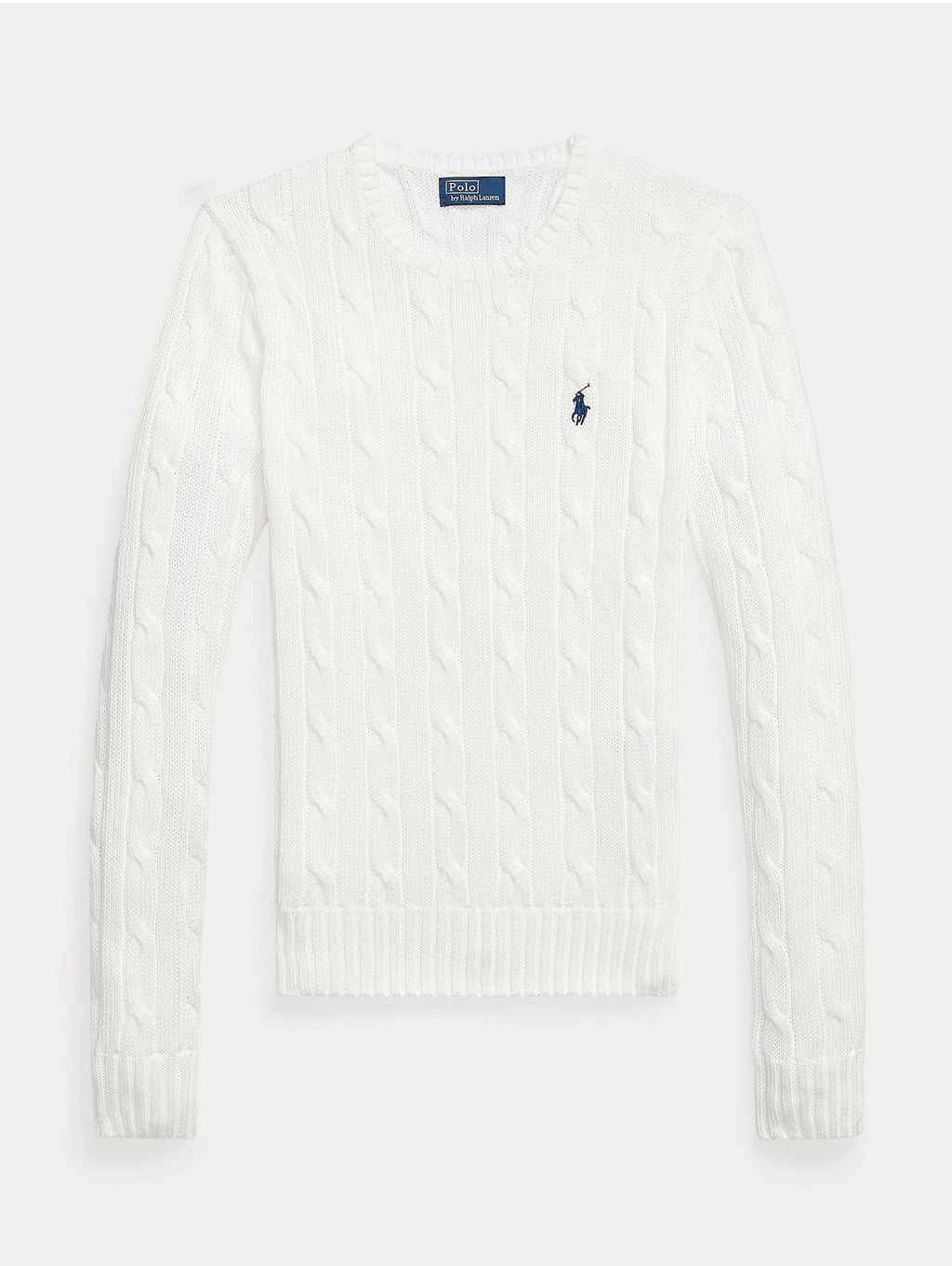 2026 New Arrival Maglione a Trecce Relaxed Fit Bianco