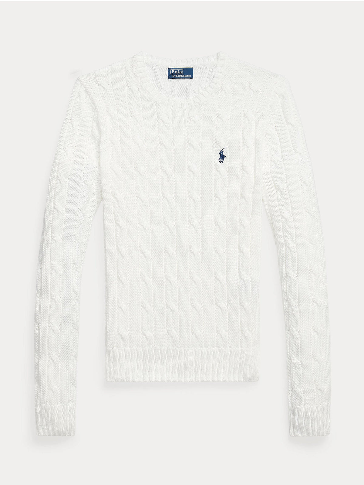 2026 New Arrival Maglione a Trecce Relaxed Fit Bianco