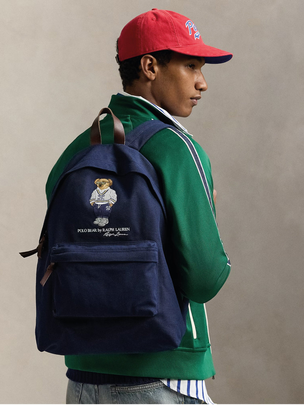 2026 New Arrival Zaino in Cotone con Polo Bear Blu Navy