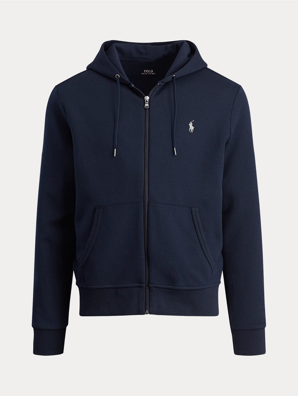 2026 New Arrival Felpa con Cappuccio e Zip in Maglia Doppia Blu