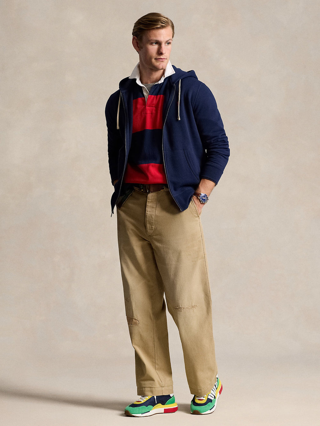 2026 New Arrival Felpa con Cappuccio Blu