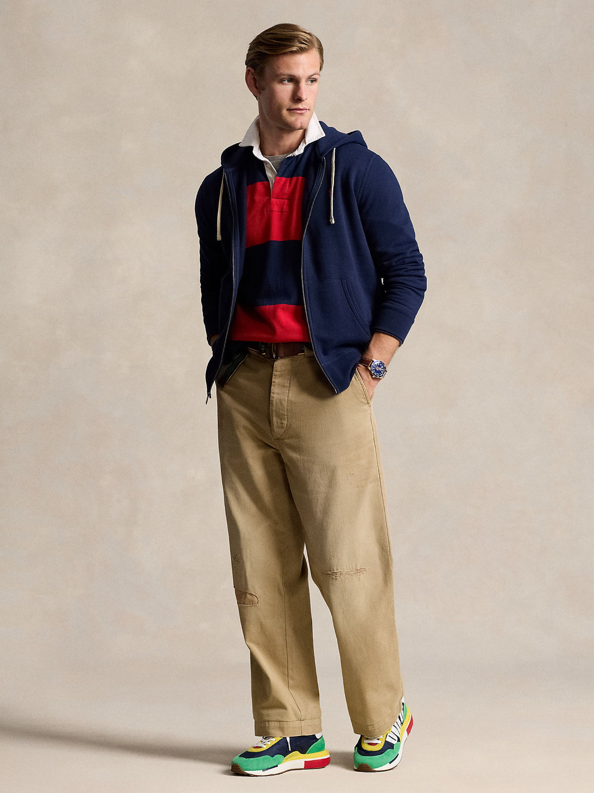 2026 New Arrival Felpa con Cappuccio Blu