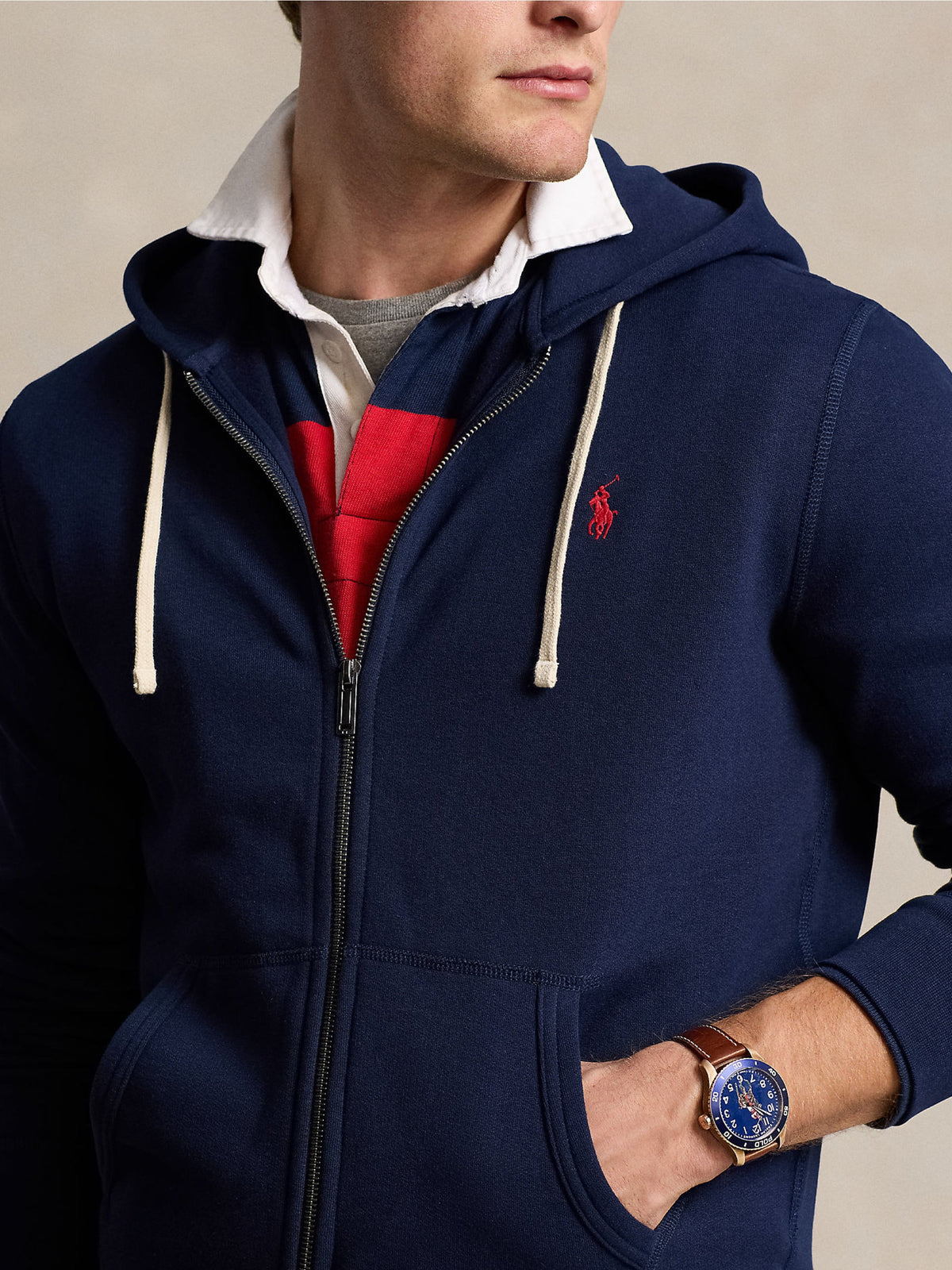 2026 New Arrival Felpa con Cappuccio Blu