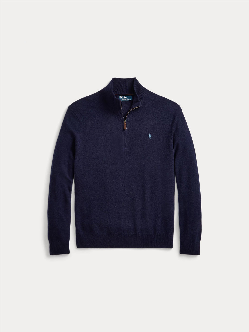 2026 New Arrival Maglia con Mezza Zip in Lana Blu