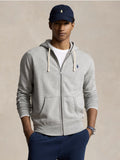 2026 New Arrival Felpa Full zip con Cappuccio Grigio
