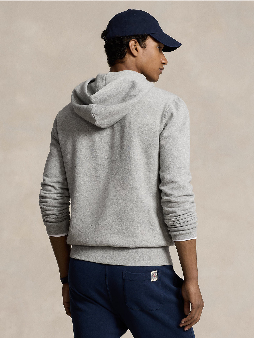 2026 New Arrival Felpa Full zip con Cappuccio Grigio