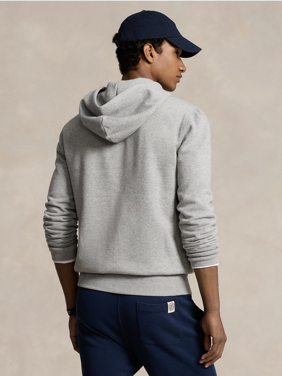 2026 New Arrival Felpa Full zip con Cappuccio Grigio