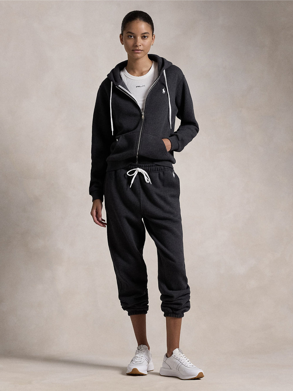 2026 New Arrival Felpa con Cappuccio Full Zip Nero